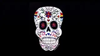 Sugar Skull EDM !!! Original Calavera Artwork by Evelyn Reategui-Zirena !! Music by Robert Smithish