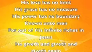 He giveth more grace