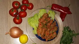 كبة نية مع خضار | المطبخ السوري في تركيا