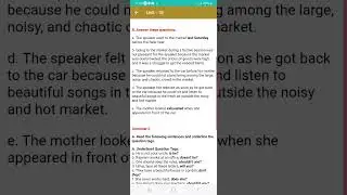 class 7 english subject unit 18 /reading ii/grammar ii/writing ii all exercise solved