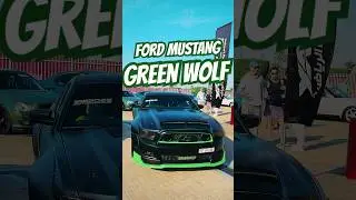 Green wolf Ford Mustang #abudhabi #ford #mustang #sportscar