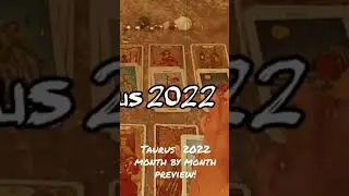 Taurus ♉️ 2022 Month By Month Preview