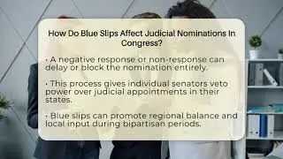 How Do Blue Slips Affect Judicial Nominations In Congress? - Inside the Legislative Branch