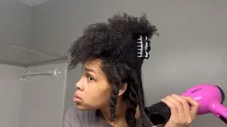 Picked up the camera and recorded|Natural hair vlog: Detangle, deep condition, protein mask| pt1
