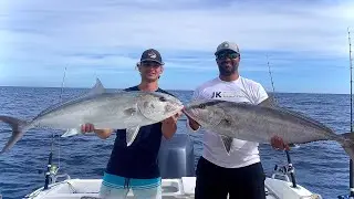Non-Stop Amberjack Fishing! (Florida boat fishing catch, clean, cook)