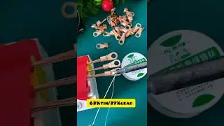 use 63% soldering lead wire for smooth and fast soldering. #diyelectronics #solderinglead #soldering