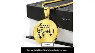 Mammon Sigil v3 Silver/Gold Talisman Pendant no name