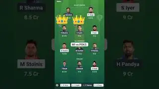 MI VS PBKS Dream 11 winning Team prediction//Dream 11 team prediction Mumbai vs Punjab #dream11#ipl