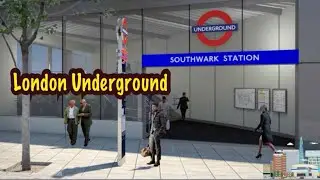 Southwark underground station, London UK