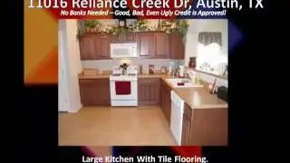 Austin TX Owner Financed Home - 11016 Reliance Creek Dr.