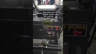 High speed winding machine with electronic yarn counting  meter #winding #9812304455 #yt