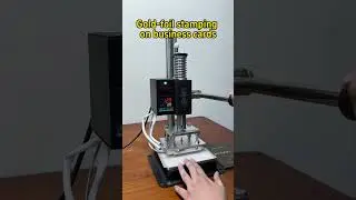 Gold stamping machine, stunning paper stamping effect! #stamping #embossing #machineryequipment