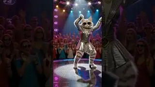 Disco Queen Cat 💃✨ | 80s Retro Dance Vibes | Annu Animation Cartoon