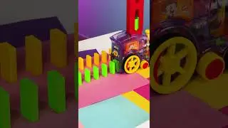 Domino Train Magic! 🎉🚂 Learning Colors Made Fun 🌈