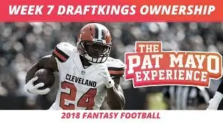 2018 Fantasy Football &mdash; Week 7 DraftKings Ownership Projections and GPP Pivot Plays