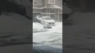 Only in Canada 😂 #robot #snow #canada #winter #special #device #gadgets #technology #shorts #viral