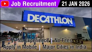 JOB |  Decathlon Sports India | Sales, Accounts and Store Jobs | 21 JAN 2026 | Tamil