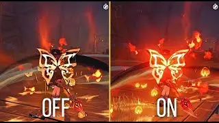 GENSHIN IMPACT 4.2 GRAPHIC SETTING COMPARISON BLOOM ON VS OFF