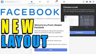 New Facebook 2020 - 2022 Interface GUI Layout