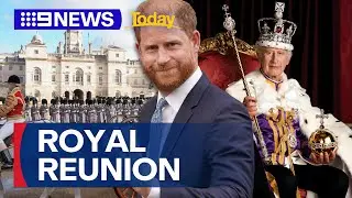 King Charles and Prince Harry royal reunion reports | 9 News Australia