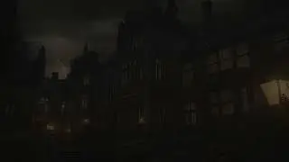 Distant Thunder Echoes above Old Castle | Night Rain Ambience | Calm Before the Storm
