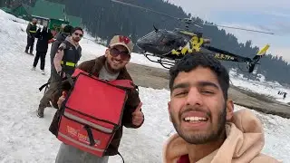 First Helicopter ride in gulmarg😍 Maza agaya| 🚁 