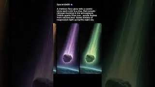 Meteorite Colors Explained | Stunning Atmospheric Glow  #astronomyfacts #universefacts #universe