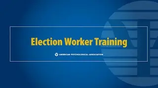 Election Worker Training