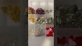 TEMU nail charm haul and organization  #temu #nailcharms #nailsupply