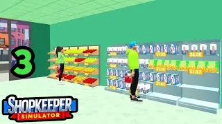 Shopkeeper Simulator 3D. Pt 3. Buy More Fridges; Rack; New Products; Restock N Sell.