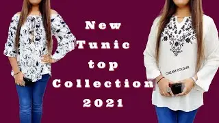 Printed tunic tops collection 2021 | latest long tops for girls and women | New designer tunic top
