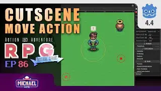 Dialog Cutscenes - 02 - Move Action // E86 /// Make a 2D AARPG in Godot 4