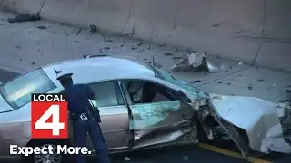 Multiple people injured, 2 seriously, in wrong-way head-on crash on I-75 in Detroit