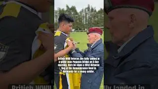 British WWII Veteran Jim Kelly landed in a glider near Pegasus Bridge on D-Day morning. #history