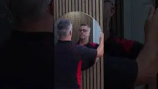 Install a mirror on your Wall Panels! #diy #diytips #bathroom #homerenovation #interiordesign #tips