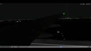 treviso airport night landing/liph/passenger view/
