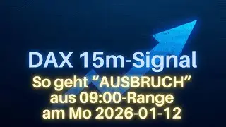 DAX-15m-Range bricht I Trade erkl&auml;rt I 2026 01 12