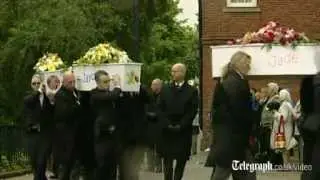 Derby house fire children's funeral held