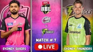 🔴LIVE SYDNEY THUNDERS v SYDNEY SIXERS Match 7| #bbl15