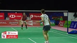 Uber Cup | Amazing rally between Nozomi Okuhara and Nitchaon Jindapol | BWF 2018