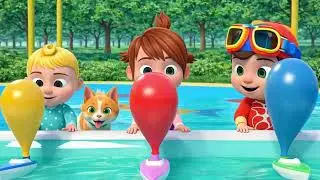 Balloon Boat Race | CoComelon | Nursery Rhymes and Songs for Kids | Arco&iacute;ris Musical