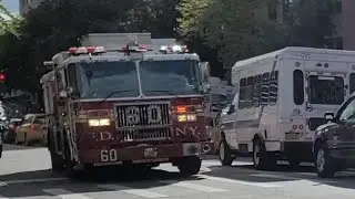 FDNY Engine 60 And Ladder 17 Responding On Morris Ave In Mott Haven, The Bronx, New York City