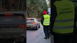 Andreas Mikkelsen and Torstein Eriksen - Skoda Fabia RS Rally2 stage start Central Europe Rally 2023