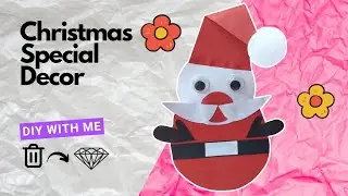 Origami Paper SNOWMAN ⛄️ | Christmas Special Decor Ideas 🎄| How to make SNOWMAN with paper #crafts