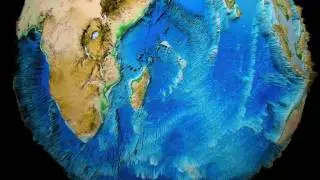 Earth 3D Relief x 100 Topography Bathymetry South