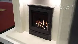 Elgin & Hall. 16&rdquo; Inset Gas Deepline High Efficiency Glass Fronted Fire