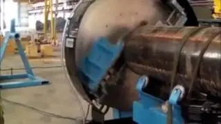 US 600R - Machine &agrave; chanfreiner les tubes de fortes &eacute;paisseurs  &Oslash;  600 mm &agrave; 1500mm - Unit&eacute; d&acute;usinage