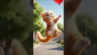🎈 The Kitten and the Lost Balloon | Cute 3D Animated #animationseries #shortvideo #shorts #viral
