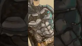 ARKHAM BATMAN coloured with COPICS!! 🦇🔥 #comicart #drawing #batmanarkhamknight #sketchbook #shorts