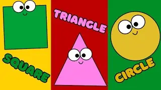 Learn Shapes Circle, Square, Triangle, Rectangle & Oval | Fun Shapes Song for Kids